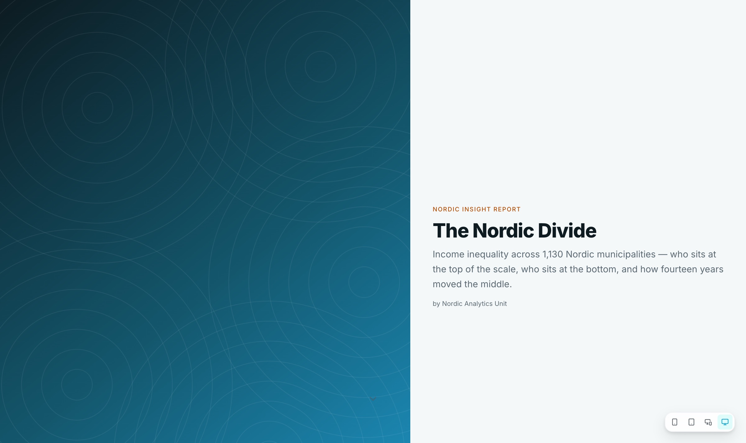 Ett Journey-omslag med rubrik, undertitel och byline bredvid omslagsbild